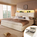 EURHCIO Lit Coffre 160x200cm – beige