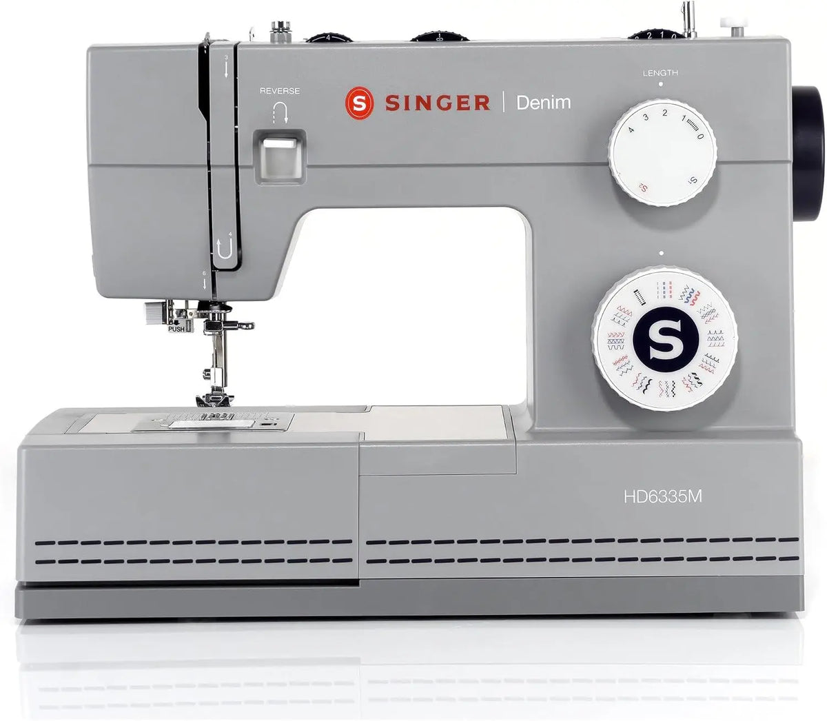 Singer Heavy Duty HD 6335 avec Planche de Table d'extension – gris
