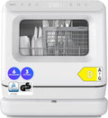 MEDION Mini Lave Vaisselle DWT30,3 Couverts lave-vaisselle – 5,7 L, 0,33 kWh, gris