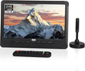 August DA383 téléviseur TNT portable Rechargeable 10' avec Lecteur DVD Intégré – 2 To / 192 Go, noir