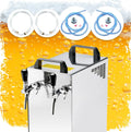 Ensemble Complet Tireuse a Biere avec Pompe à Membrane Kontakt 40/K Machine a Biere – 50 litres/h, jaune/orange
