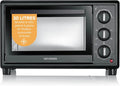 Severin - Four Chaleur Tournante 20 L - Pierre à Pizza & Tournebroche – 1600 W, noir