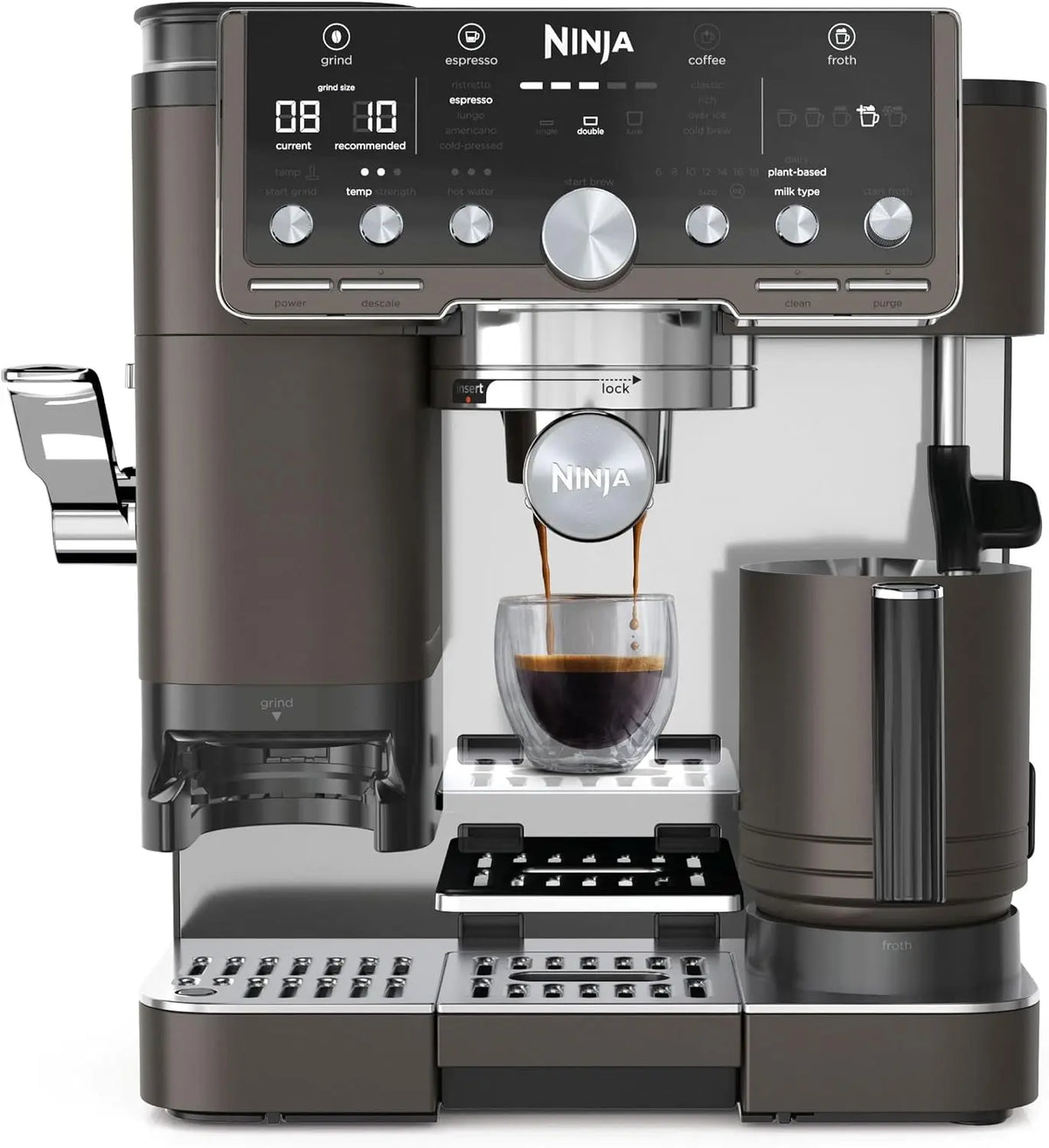 Ninja Machine à café Luxe Pro 3-en-1 – ES701EUBR, bronze