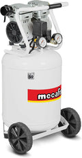 Mecafer 425553 Compresseur Silencieux 50L 1 Hp Sans Huile – 1750 W, 150 L/min / 60 L/min, 50 Hz, blanc