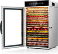 Kwasyo Déshydrateur Alimentaire Professionnel 18 Plateaux – 800 W, argenté