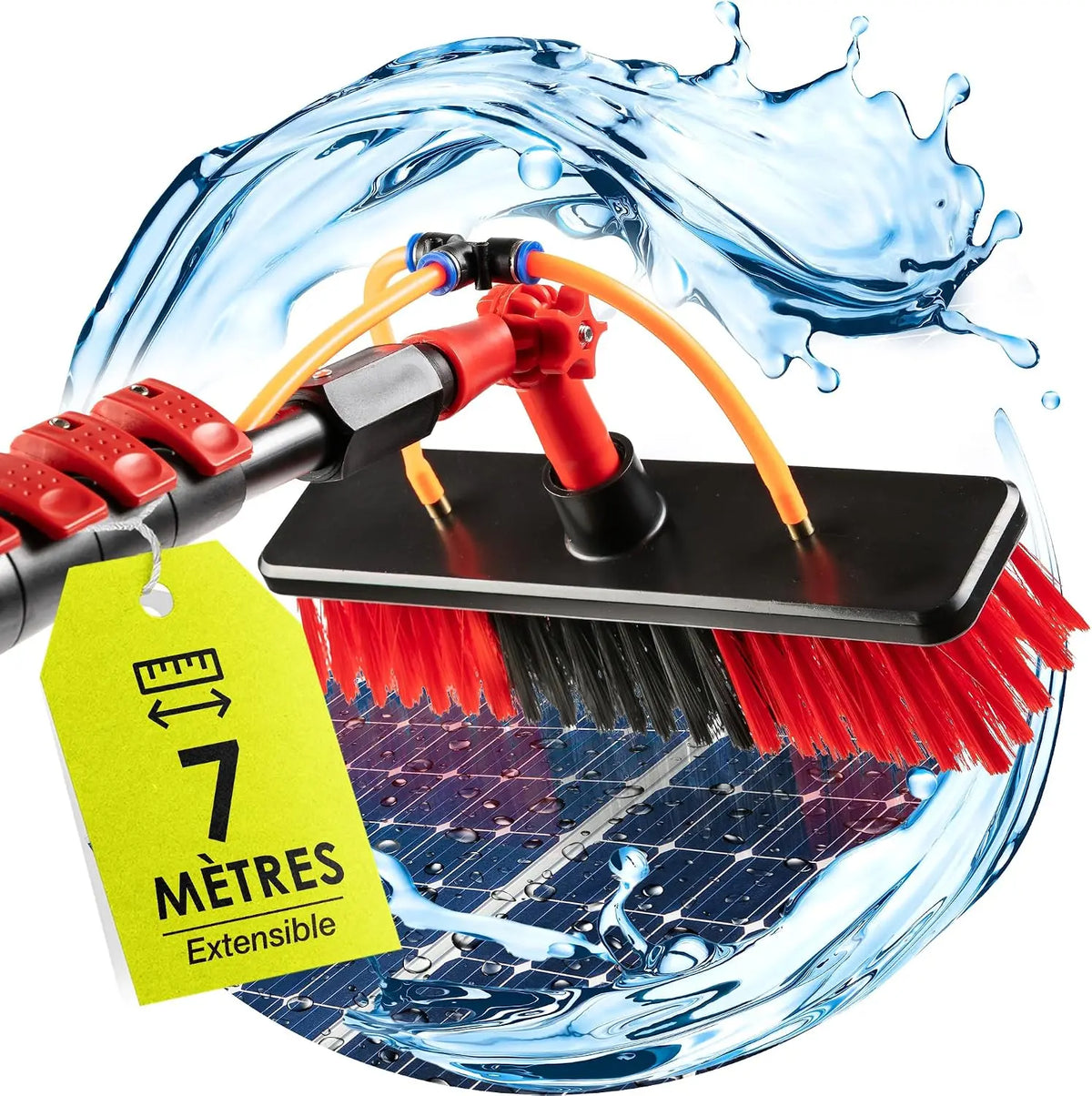 BoomDing Perche Télescopique Nettoyage Panneaux solaires – bleu