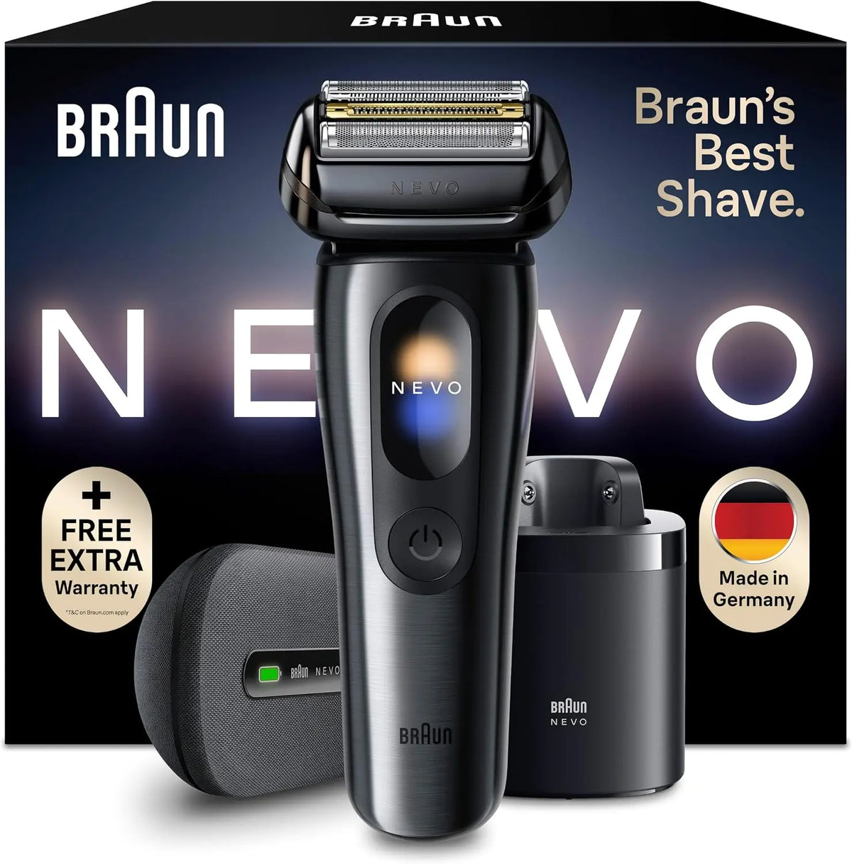 Braun Rasoir Electrique Homme NEVO11005C – argenté