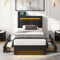 Lit 90 x 200 cm – gris/noir
