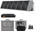 Panneau solaire portable 200 W pliable avec support – PD3.0, QC3.0, gris/noir