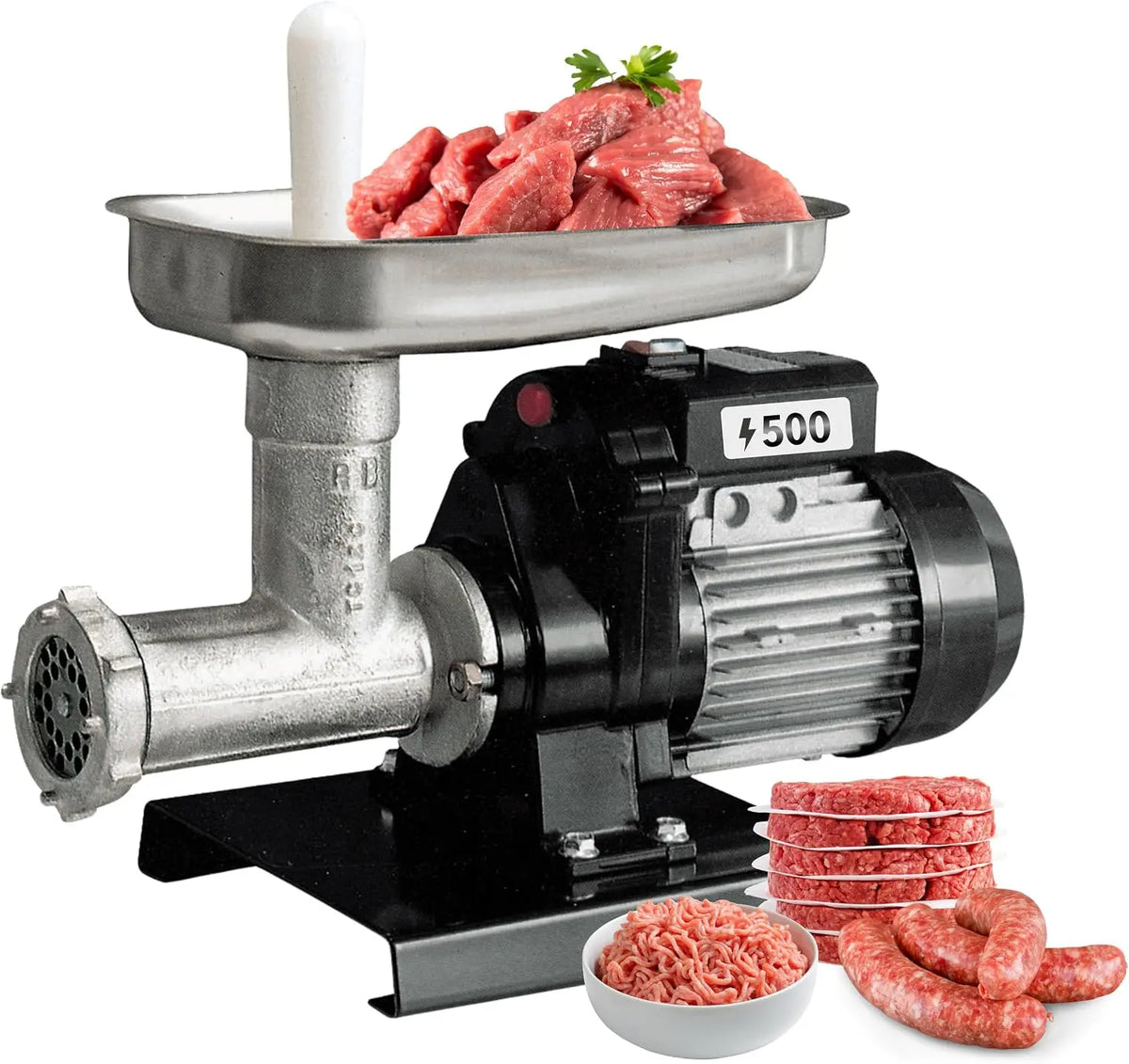 Hachoir À Viande N12 500w Professionnel - 9501N – gris/noir/orange