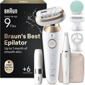 Braun Epilateur Electrique Femme Silk Epil 9,9-681 3D FaceSpa – blanc