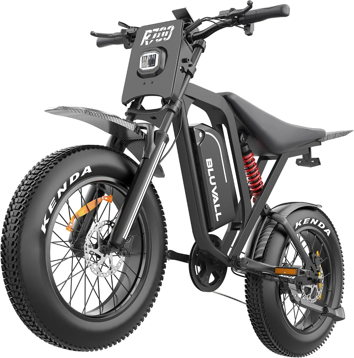 BLUVALL R700 1500W Vélo Électrique pour Adultes – 25 Ah, gris/noir