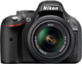 Nikon D5200 Appareil Photo Reflex numérique avec Objectif VR 18-55 mm Noir 24,1 MP LCD 3' renouvelé