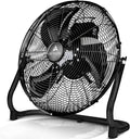TRESKO AERSON Ventilateur de Sol 50 cm – 125 W, gris/noir