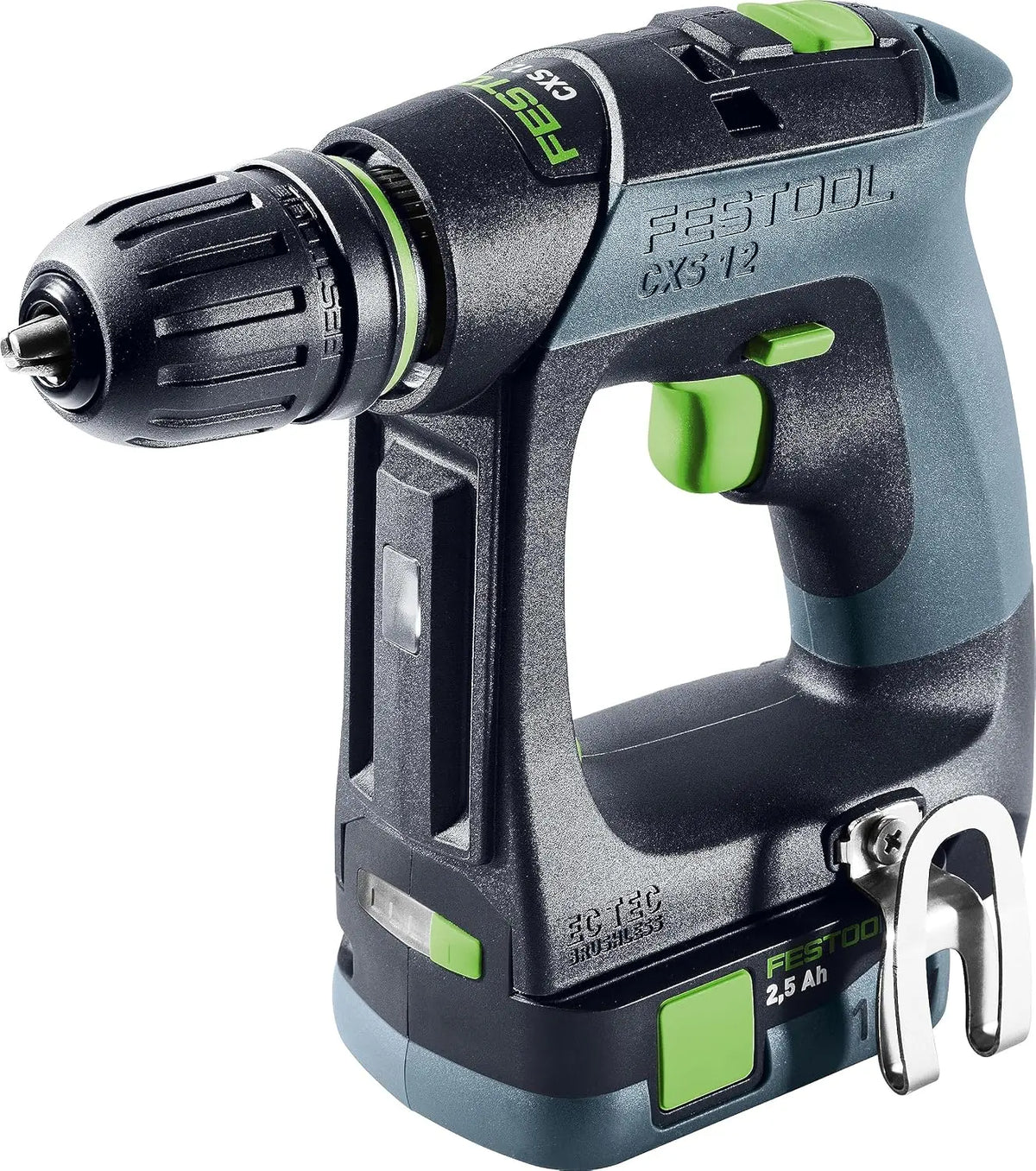 Festool Visseuse sans fil CXS 12 - Perceuse Compacte 2,5 Ah – gris/noir/bleu